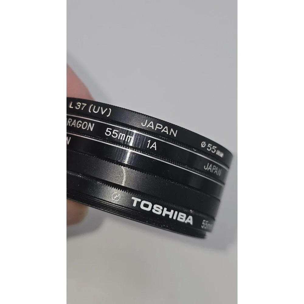 VTG 55mm Camera Lens Filters Japan HOYA HYC K2 Toshiba Y2 2X Aragon 1A‎ Minolta